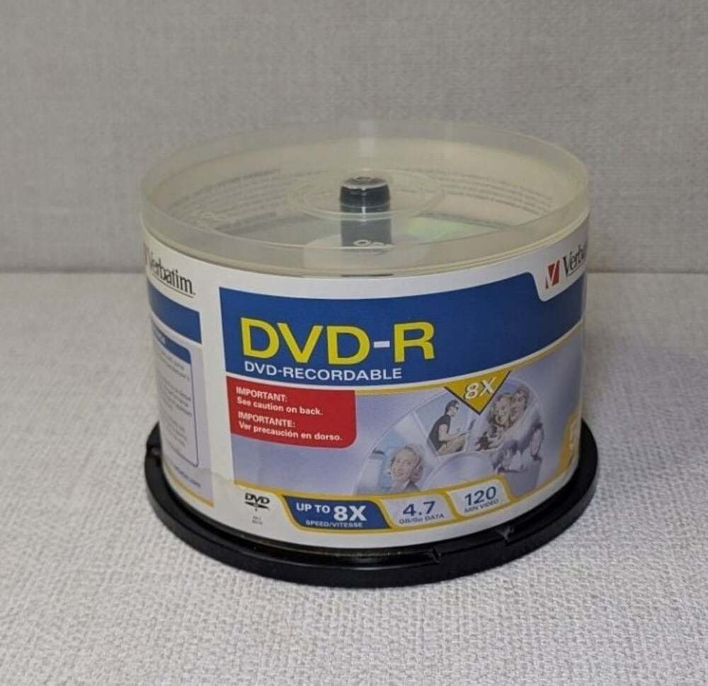 Verbatim DVD-R 4.7GB 8X Recordable Discs 38-Pack Spindle S1B6